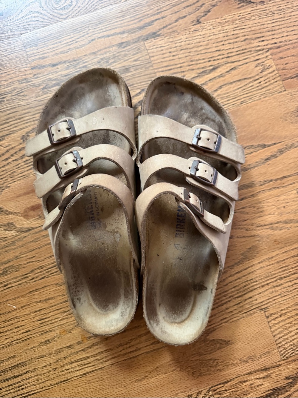 Birkenstock Women's Triple-Strap Sandals in Beige